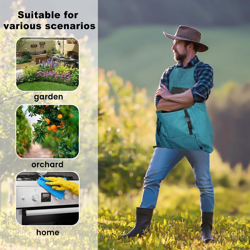 Talkson Gardening Apron, Garden Apron with Quick Release Pockets,Water Resistant Oxford with Adjustment Cross Strap,Farm Work - Image 4